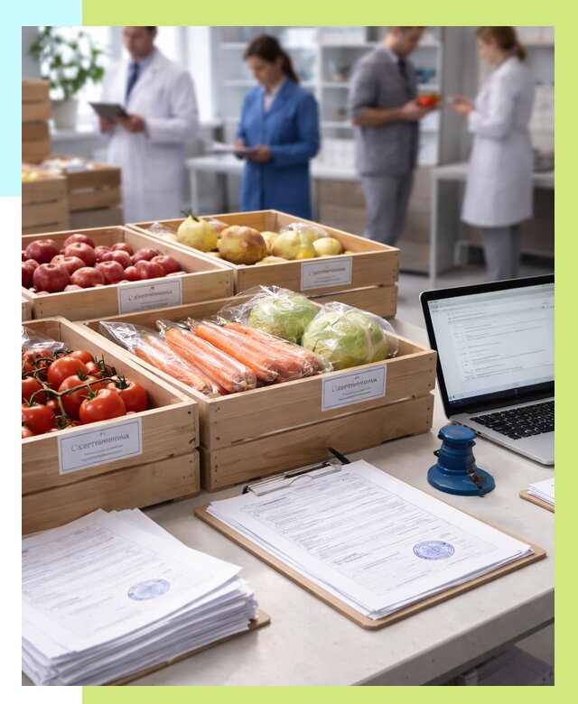 Сертификация овощей и фруктов в Саратове от 8698 р. | Алешин-Срт