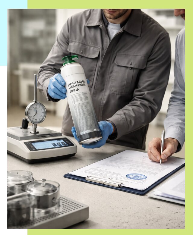 Сертификация монтажной пены в Саратове от 15350 р. | Алешин-Срт