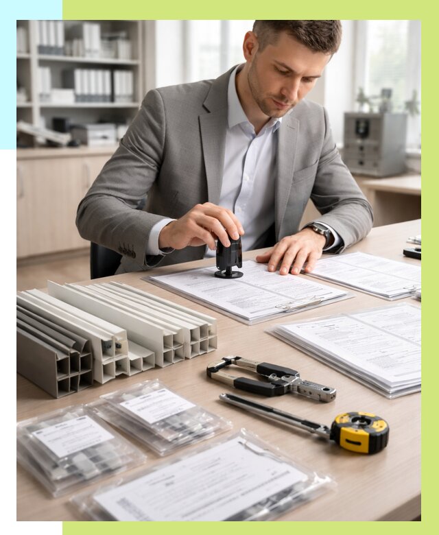 Сертификация ПВХ продукции в Саратове от 8698 р., Алешин-Срт