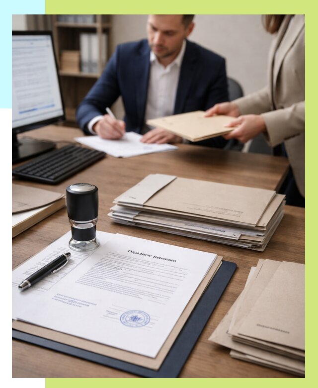 Отказное письмо для таможни в Саратове от 3070 р, Алешин-Срт