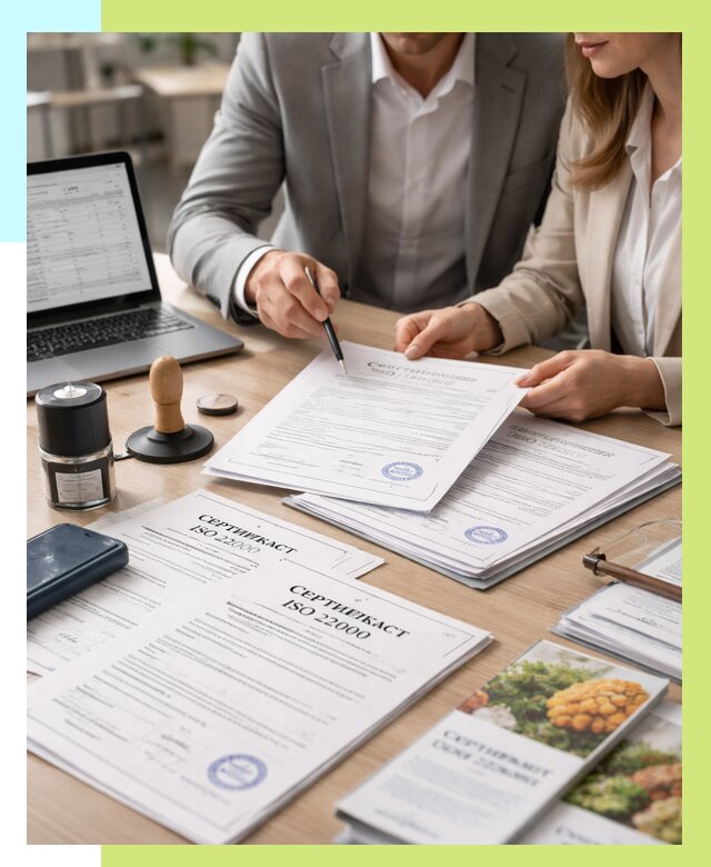 Сертификат ISO 22000 в Саратове от 40932 р. под ключ | Алешин-Срт