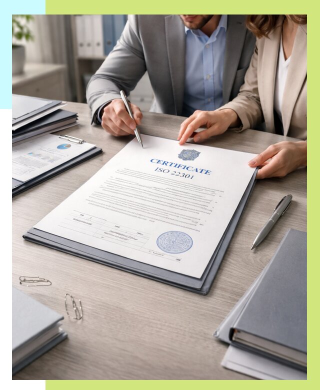Сертификат ISO 22301 в Саратове от 46049 р. | Алешин-Срт срочно